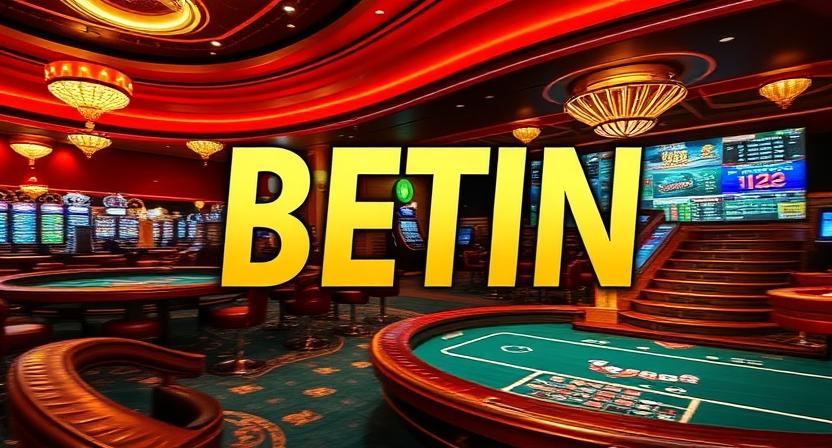Immersive lounge-style interface of BETIN casino